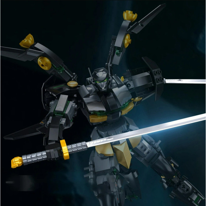 Sluban Bricks Warrior Robot Black Batman Mecha