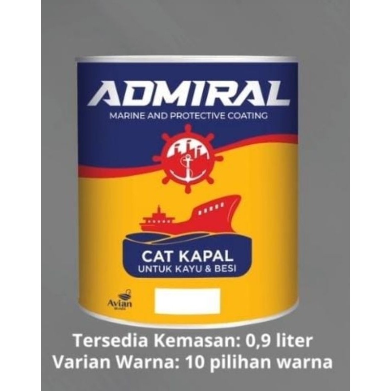 CAT KAPAL KAYU BESI FIBER ADMIRAL 1KG PERAHU CAT KHUSUS KETAHANAN DARI TERITIP DAN EKOSISTEM LAUT