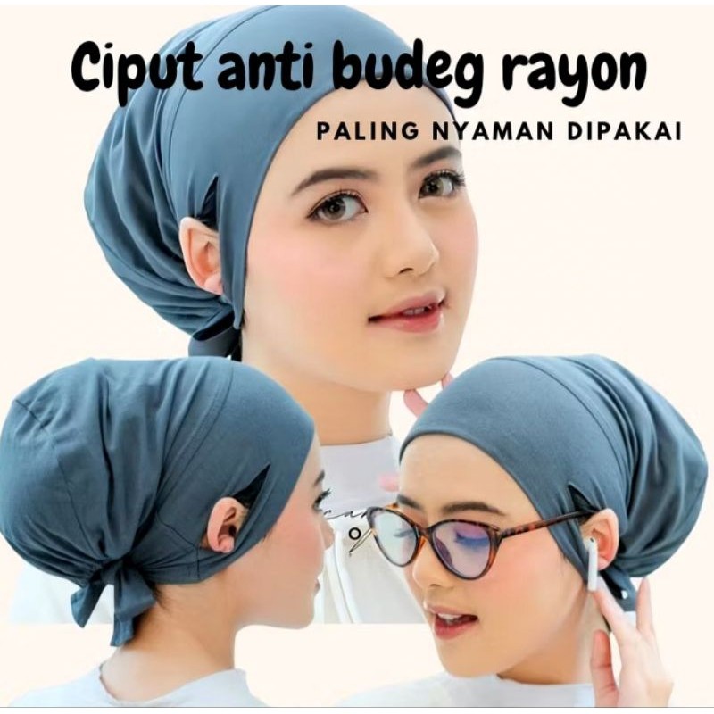 CIPUT ANTI BUDEG LUBANG TELINGA | CIPUT TALI HIJAB JERSEY
