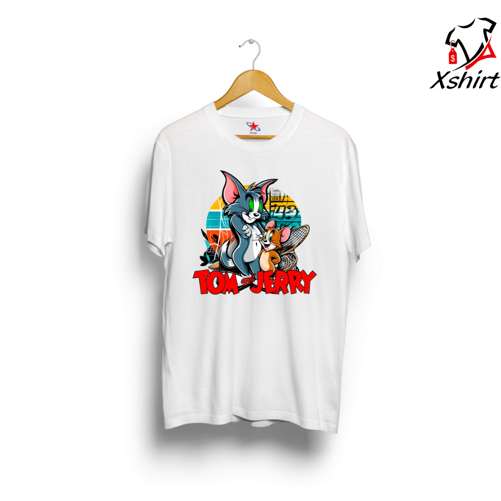Baju Kaos Tom And Jerry | Tshirt Kartun Anak Tom and Jerry Keren Cotton Combed