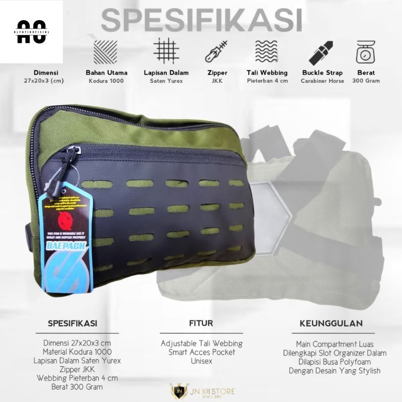 As) Promo Chestbag tas dada pria laki laki model tactical kualitas terbaik harga termurah