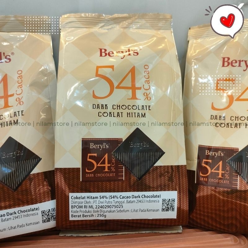 Beryls Dark Coklat 54% - Beryl's Dark Coklat 54%