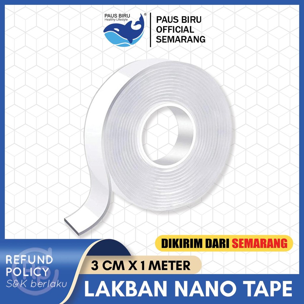 

Double Tape Selotip Isolasi Tape Transparant Bening Dua Sisi Tebal Super Bisa Dicuci Tahan Air Reusable Waterproof Multifungsi Kuat Murah Bagus