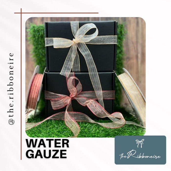 

Pita Lace "Water Gauze" Pita kado PREMIUM L:1.5cm P:46m - GREY