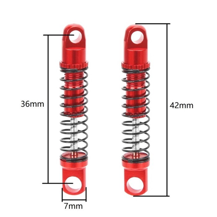 Shock WPL D12 D42 - belakang