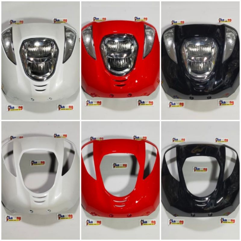 panel tameng+reflektor lampu depan honda genio