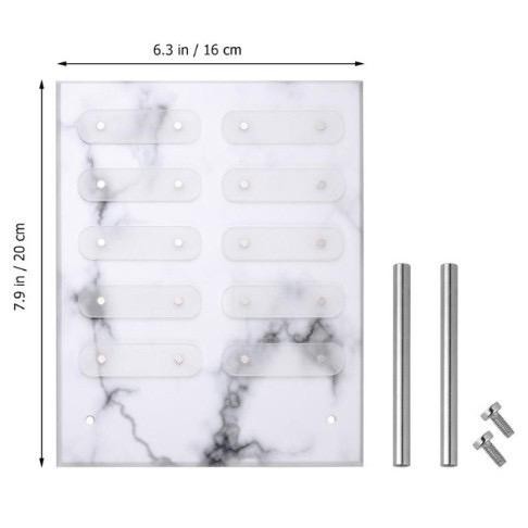 Bingkai Marble nail display frame magnet board acrylic nail colorchart - BIG MARBLE