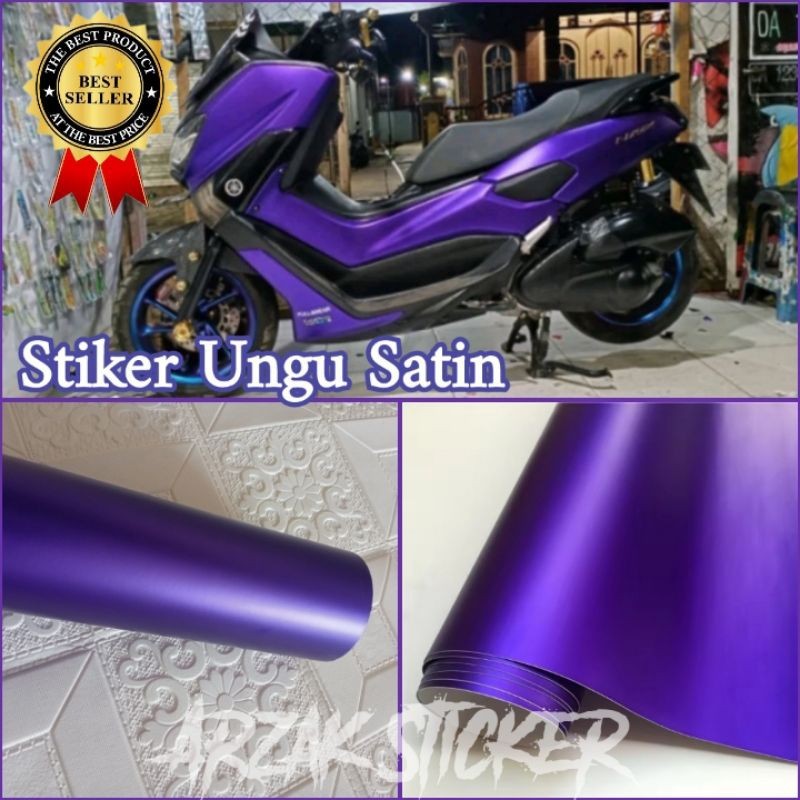 Stiker Ungu Satin Doff / Stiker Ungu Doff Metalik / Skotlet Motor PREMIUM