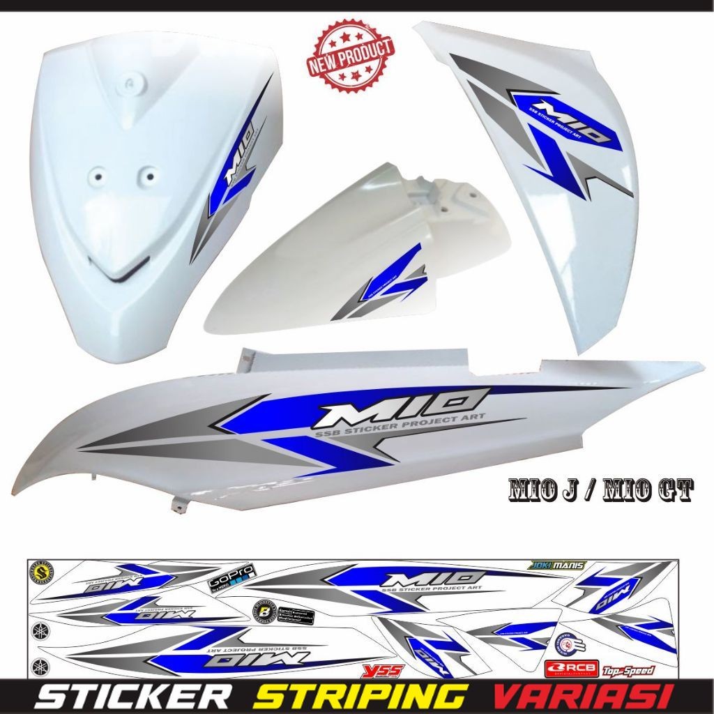 STRIPING VARIASI / STIKER MOTOR YAMAHA MATIC MIO J FI / MIO GT VARIASI STRIPING