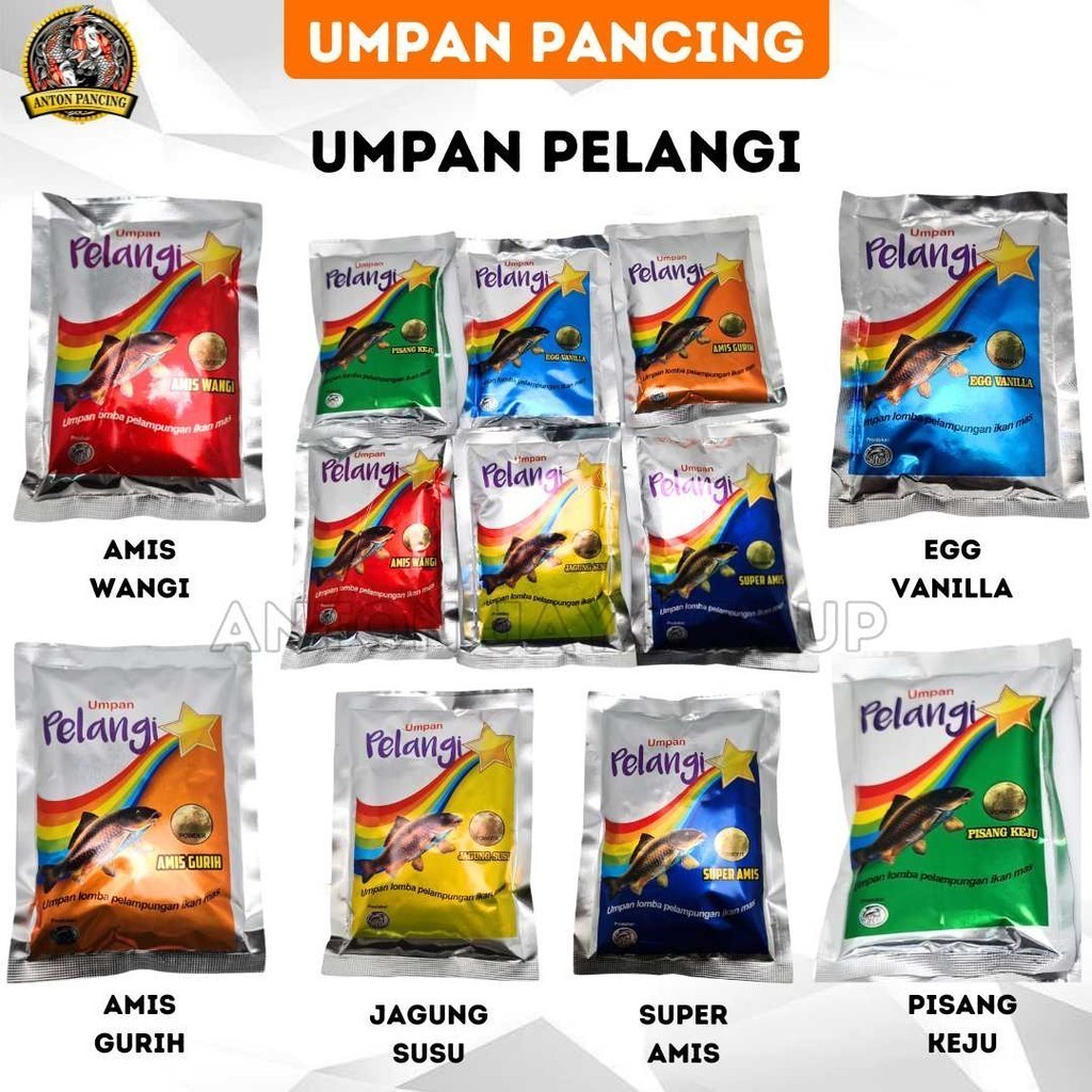 Umpan Pancing Amisan Pelangi Amis Wangi, Amis Gurih, Super Amis, Dll