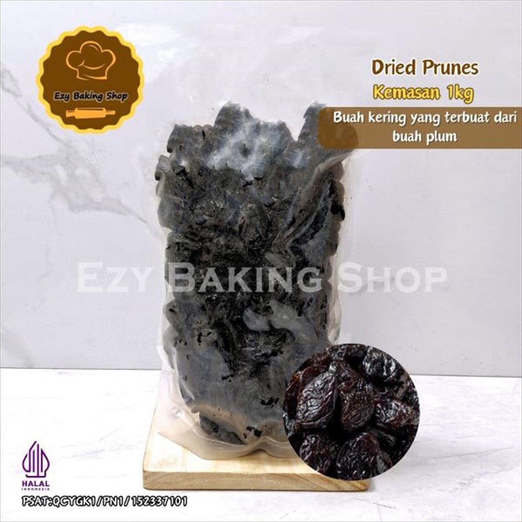 

Dried Prunes 1kg - Buah Plum Kering untuk Lapit Legit