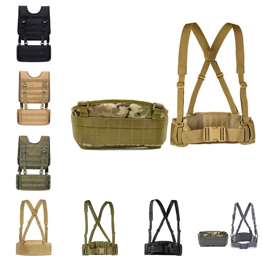 Airsoft Paintball Molle Combat Assault Vest Tactica Assault Molle Adjustable Hunting War Battle Wais