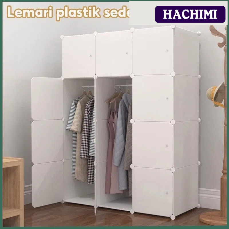 【Hachimi】 Lemari plastik / lemari sekat / lemari pakaian / lemari baju / lemari multifngsi