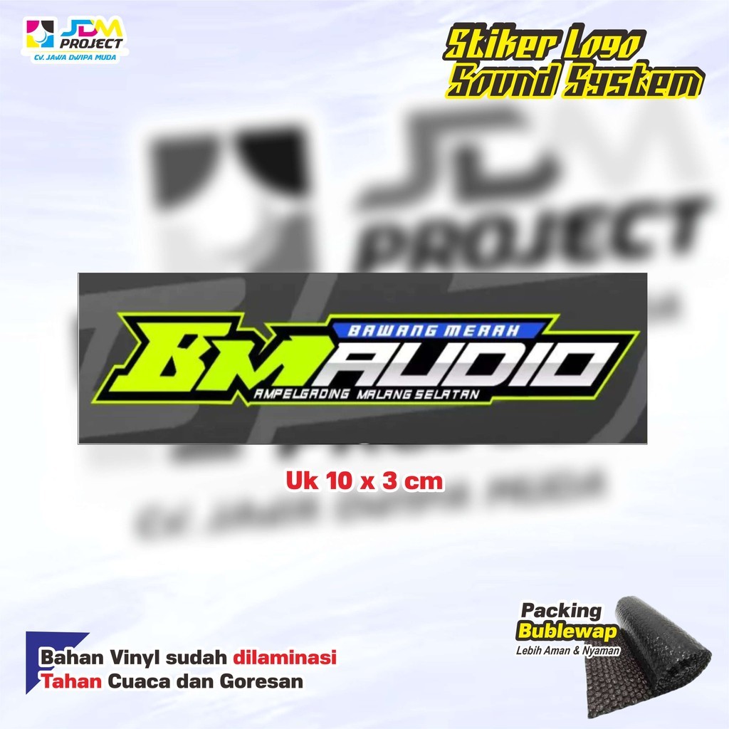 

Cetak Kilat - Stiker Sound System BM AUDIO Vinyl Laminasi (Bijian)