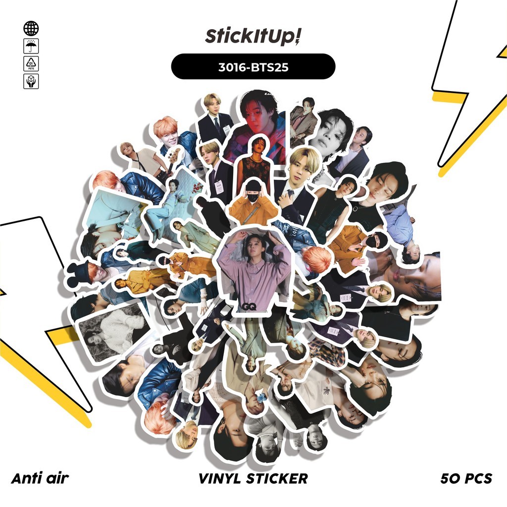 

COD✨ 50 Pcs Stiker PARK JIMIN SERIES 02 Lucu Anti Air Untuk Dekorasi Notebook Sepeda Skateboard Handphone DIY