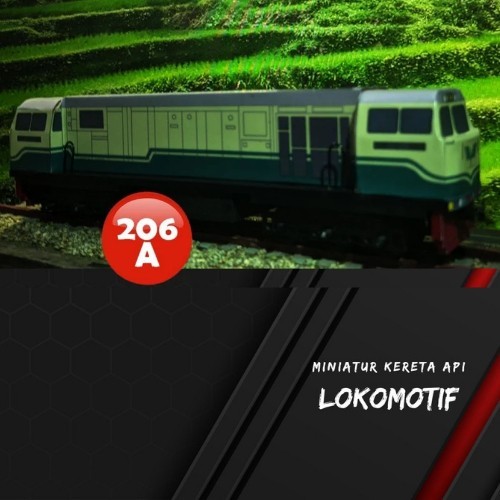 Miniatur Kereta Api Indonesia Mainan Seri KRL Commuter Line 01 - KRL-205B