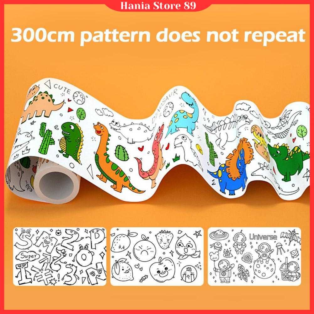 

AMSZKE Kertas Mewarnai Tempel Dinding Drawing Paper Roll 300cm - AM-33