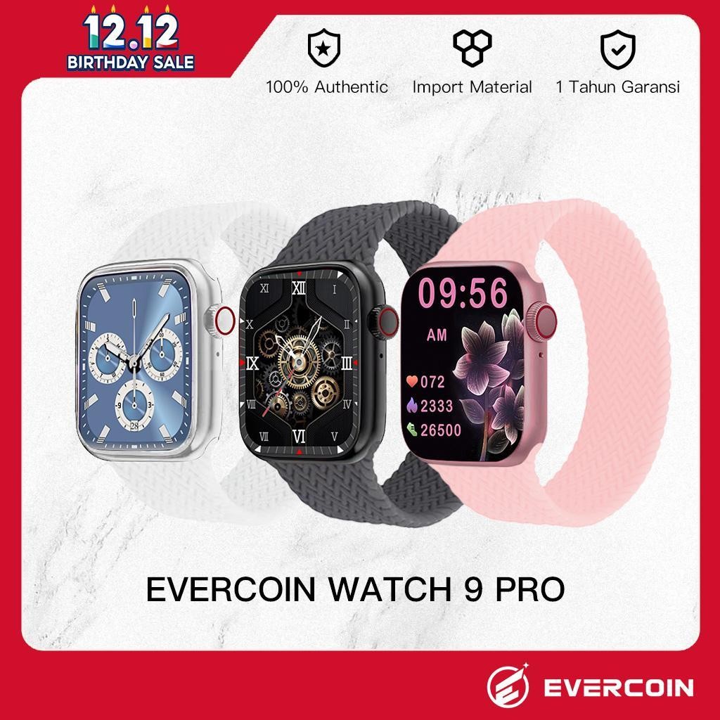 EVERCOIN Smart Watch 9 PRO Dynamic island Remote Control AI Asisten Jam Tangan Pintar