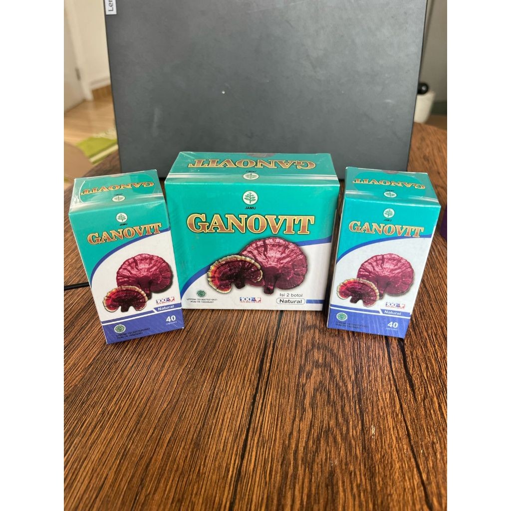 Ganovit Jamur Ajaib Lingzhi isi 15 butir 100% ORIGINAL