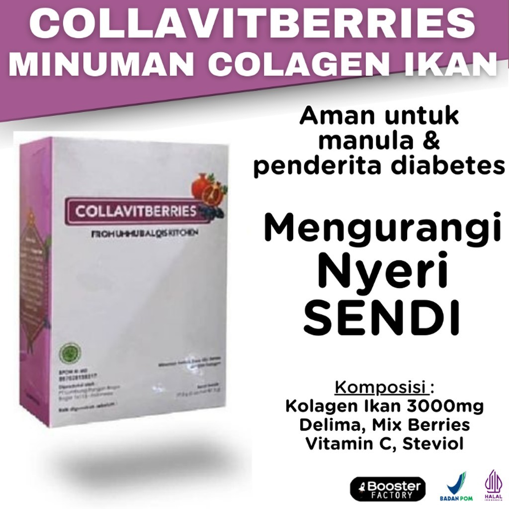 

Colla vit berries Collavitberries Collavit berries minuman kolagen by ummubalqis 1 box isi 5 Sachet