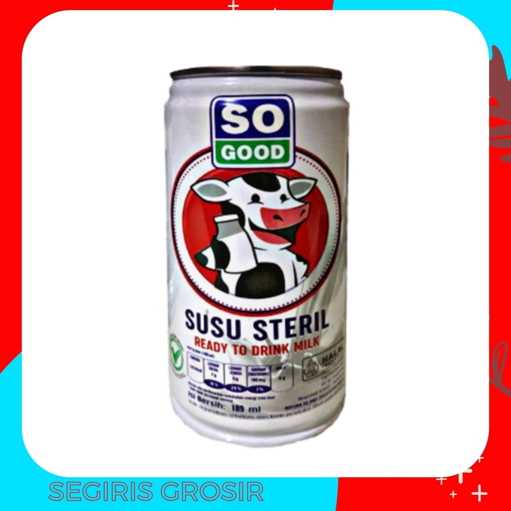 

So Good Susu Segar Steril Kaleng 189 ML