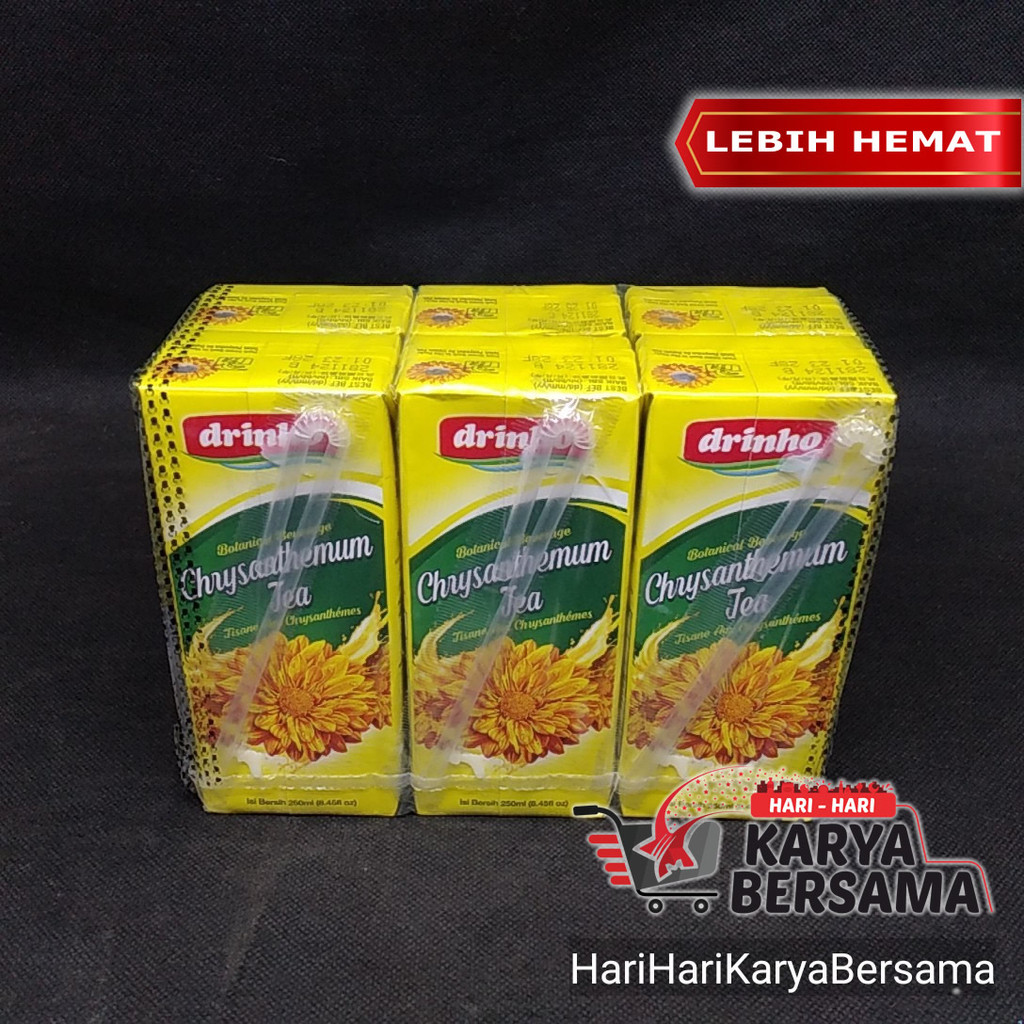 

MINUMAN TEH KOTAK DRINHO CHRYSANTHEMUM TEA PACK 6'S X 250ML