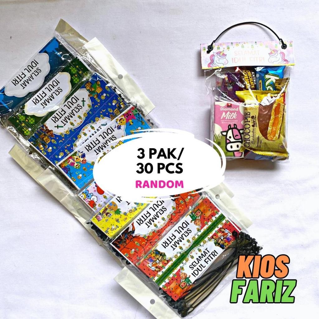 

Tas Tenteng Plastik Snack Label isi 30 pcs Ulang Tahun Anak Custom Tas Snack Ulang Tahun Terbaru