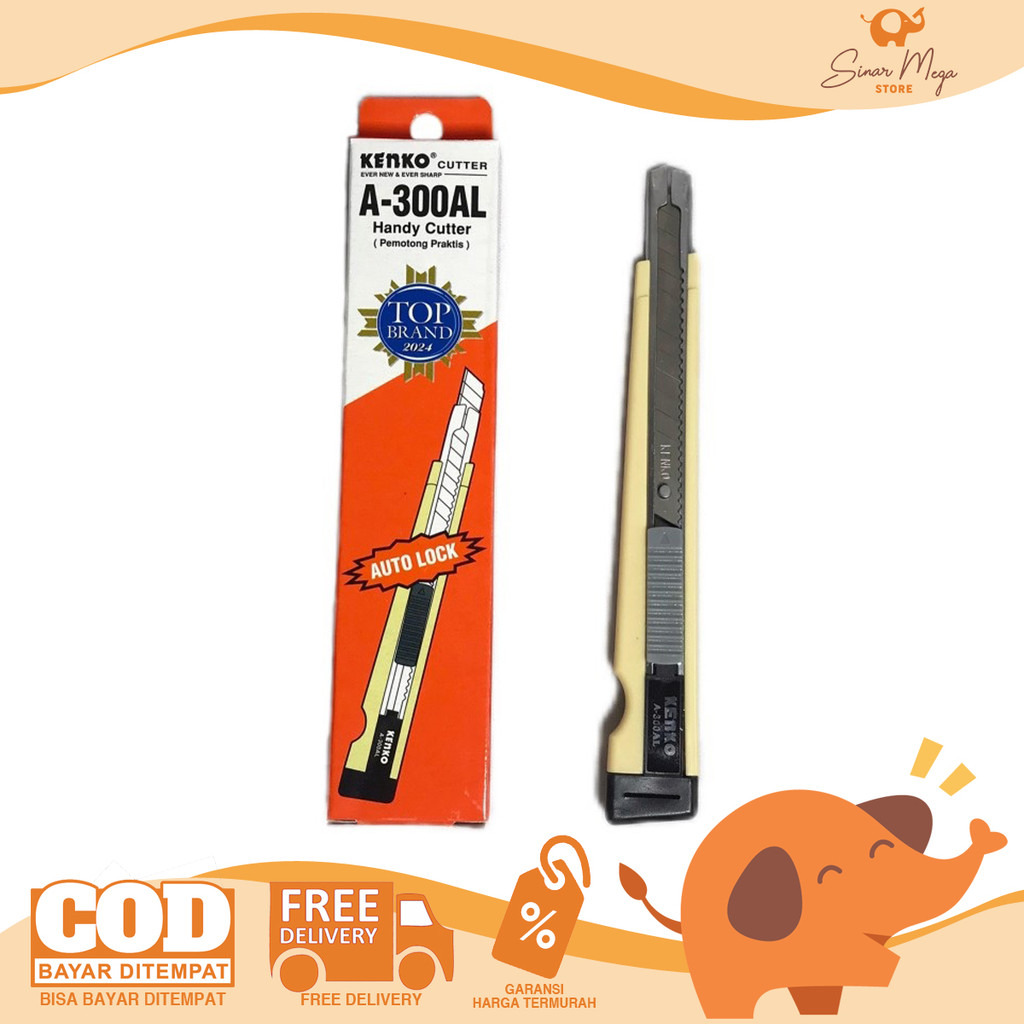 

Kenko Handy Cutter A-300AL - Kater Kecil Auto Lock Murah Berkualitas