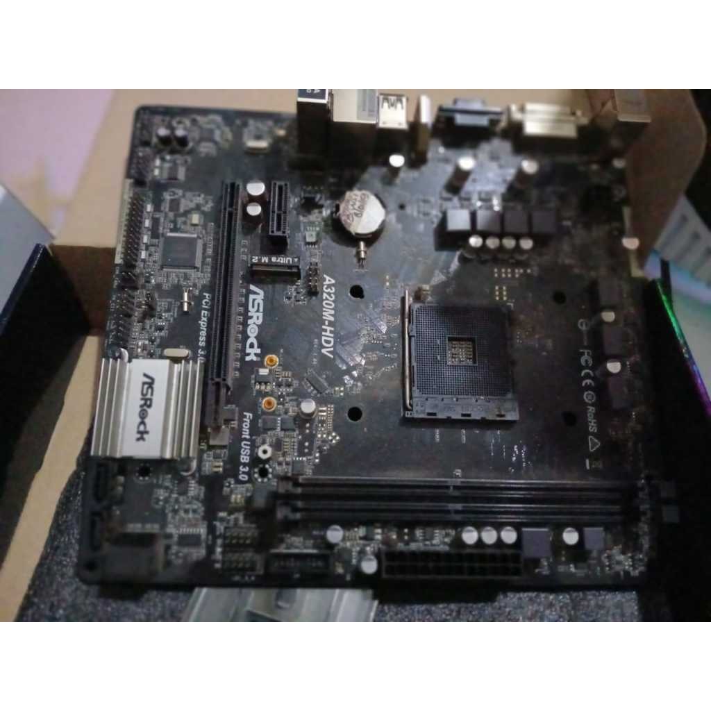 MOTHERBOARD ASROCK A320M-HDV SOCKET AM4 DDR4 SECOND