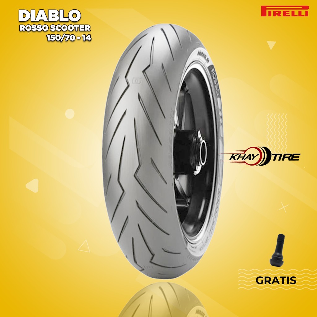 PIRELLI DIABLO ROSSO SCOOTER 150/70 Ring 14 Tubeless