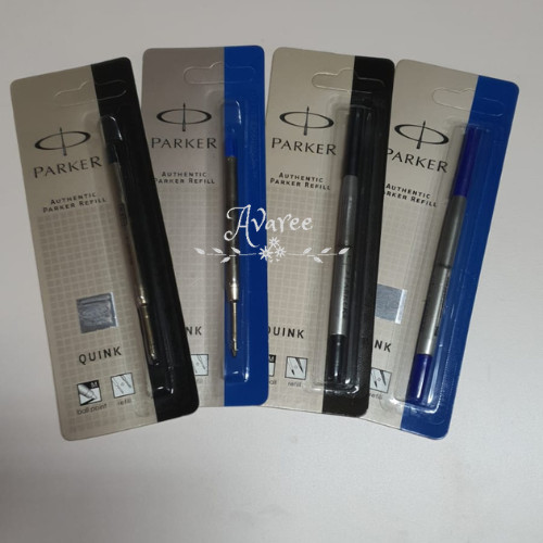 

[New Arrival]Promo Refill Isi Ulang Pulpen Parker Uk. Medium Black / Blue Original - Rollerball 0.7m, Hitam