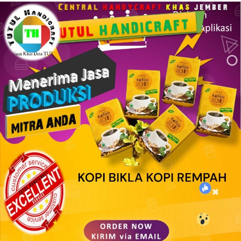 

MAKRIFATBUSINESS KOPI BIKLA KOPI REMPAH Khas Jember PAKET 6 PCS BOX 20 SACHET