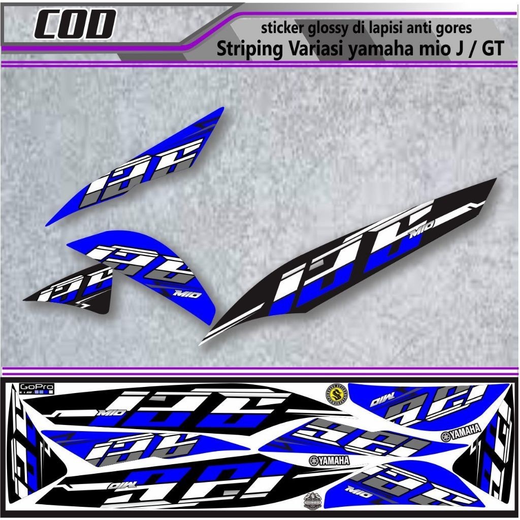 Stiker Terlaris Striping Mio J Stiker Gt Motif Simple List Variasi Striping Stiker Mio J Mio Gt Vari