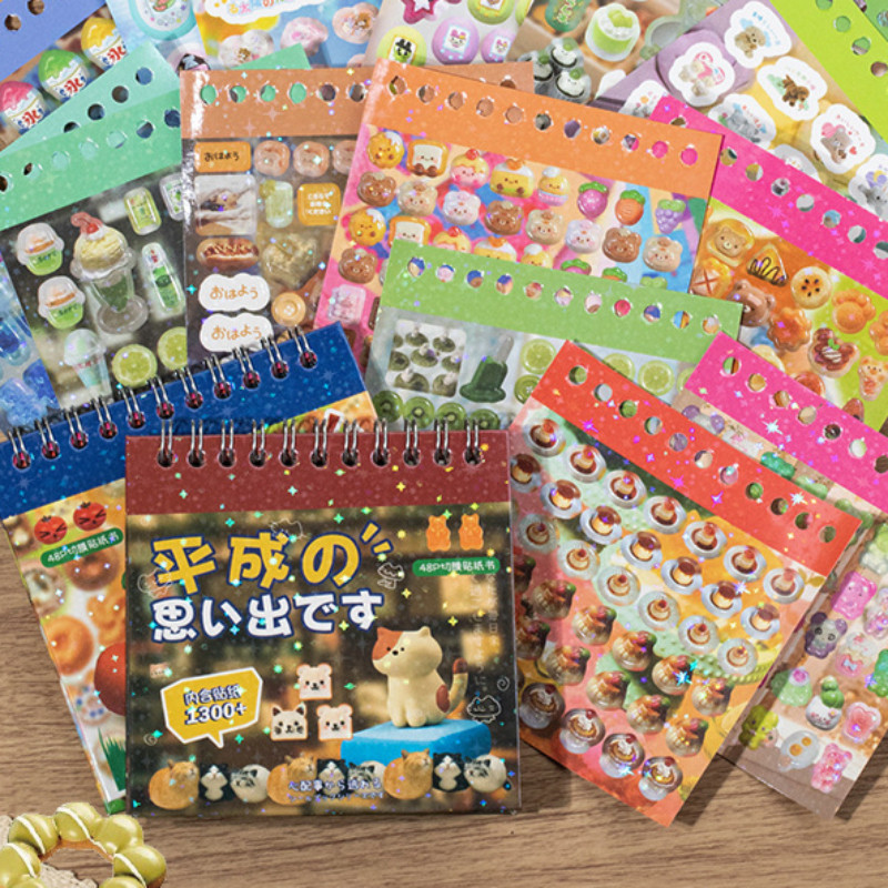 

Mr. Paper, Cute Daily Food Cartoon Cut Film Stickers Book DIY Handmade Scrapbook Diary Decoration Mini Material Gooka Stickers