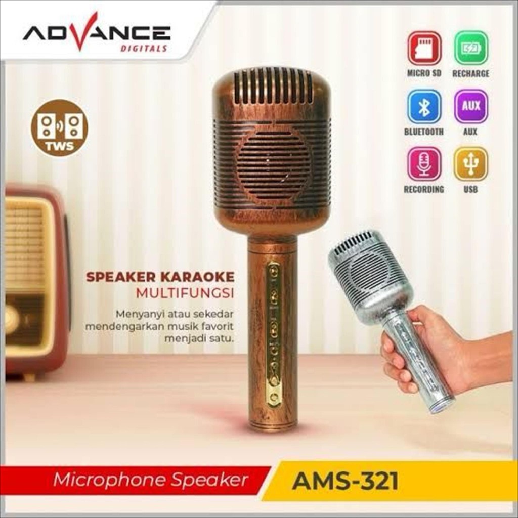 ADVANCE MICROPHONE SPEAKER AMS-321 / KARAOKE