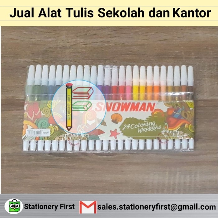 

[New Arrival] Spidol 24 warna Snowman