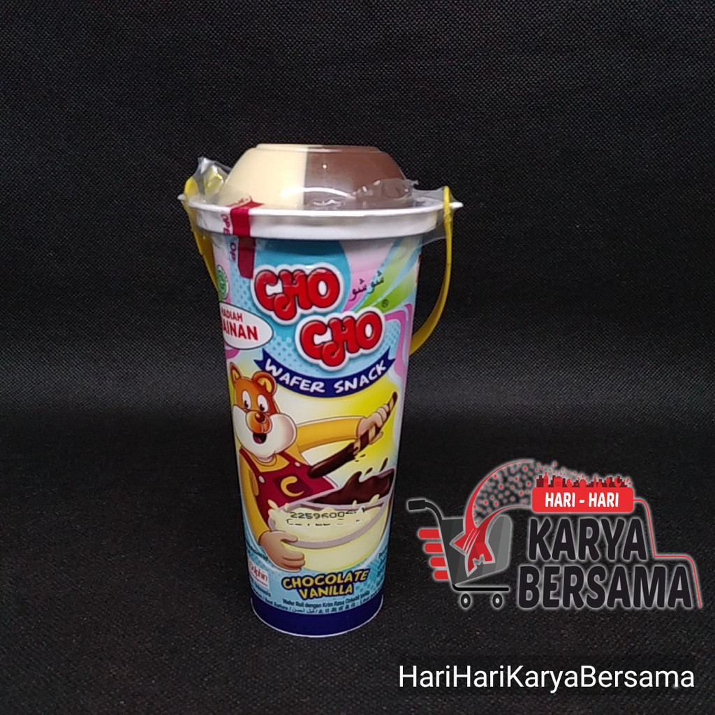 

MAKANAN RINGAN WAFER CHO CHO SNACK CHOCOLATE VANILLA 40GR