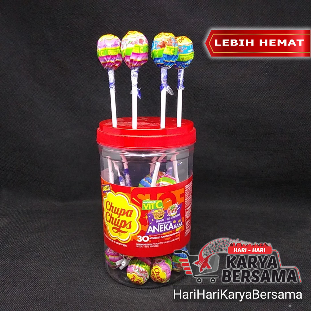 

PERMEN LOLLIPOP CHUPA-CHUPS ASSORTED FLAVOUR TOPLES ISI 30'S