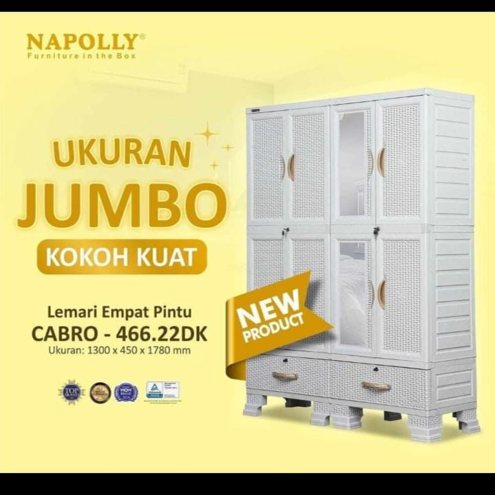Lemari Plastik rak Napolly Cabro 466.22DK Manado