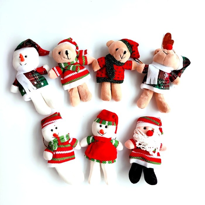 

Boneka Kecil Santa Snowman Gantungan Dekor Natal Souvenir Kado Hampers - BNK KECIL BEAR