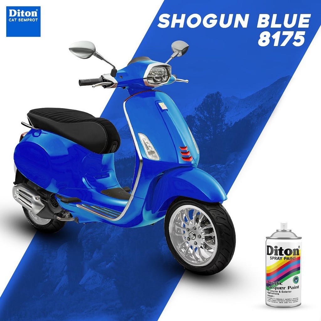 SPRAY PAINT Cat Semprot Diton - Shogun Blue 8175 PILOX TERBAIK PYLOX PILOK MADE IN INDONESIA WARNA L