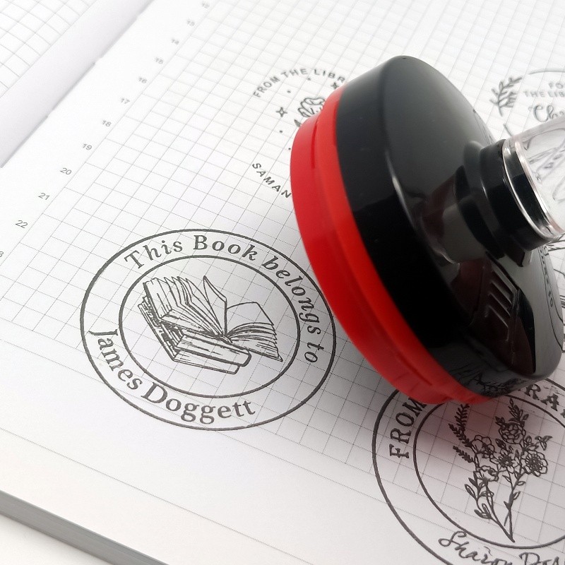 

Personalized Logo and Text Self inking Stamp Customized Photosensitive Seal ink Stamp