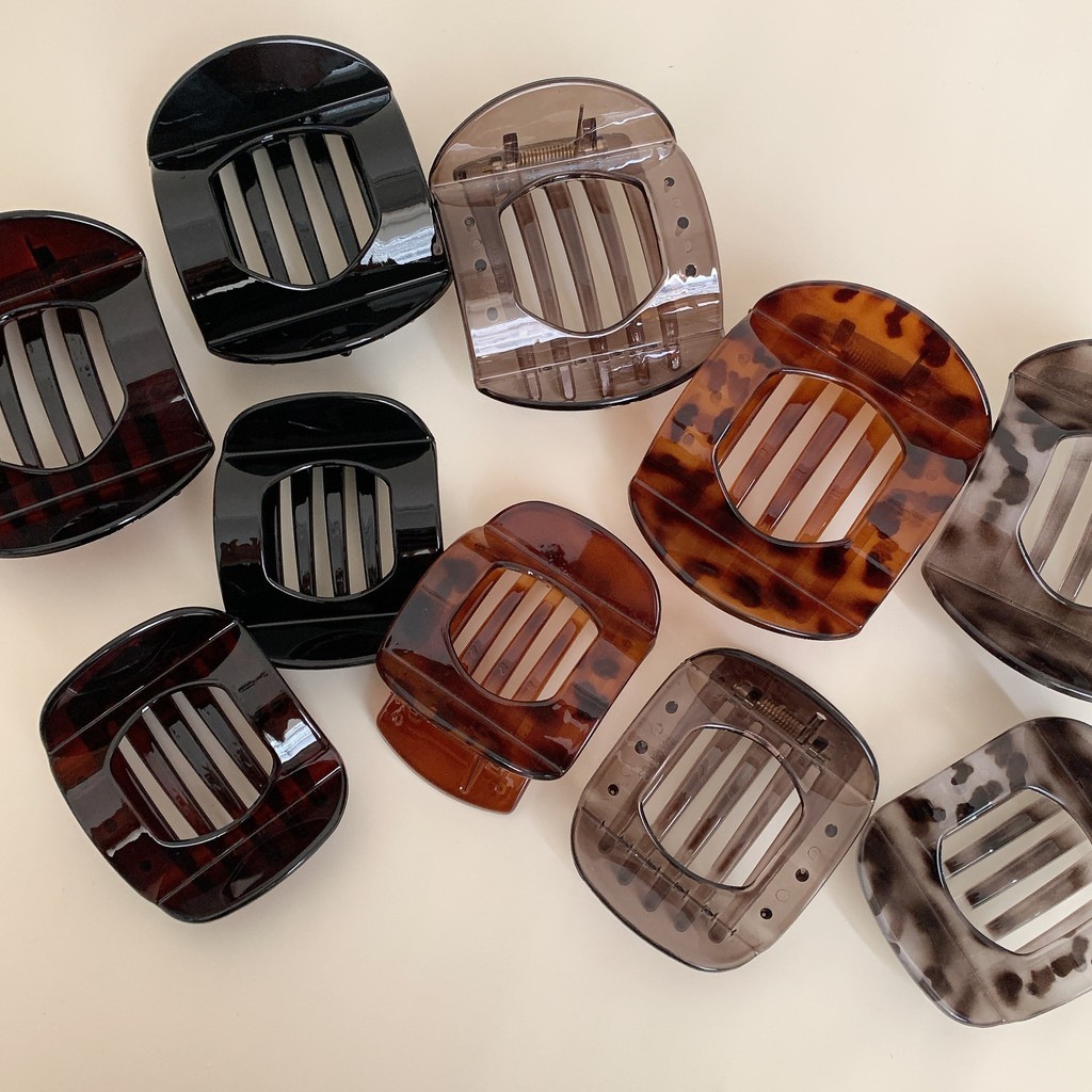 Town Shell - Mi Jin TR Simple Classic Korean Hair Claw / Jepitan Rambut Korea / Jepit Rambut Poni