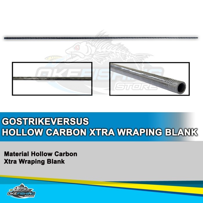 Hollow Carbon GostrikeVersus Xtra Wraping Blank 110 - 180 - 110 6-14lb, Paralon