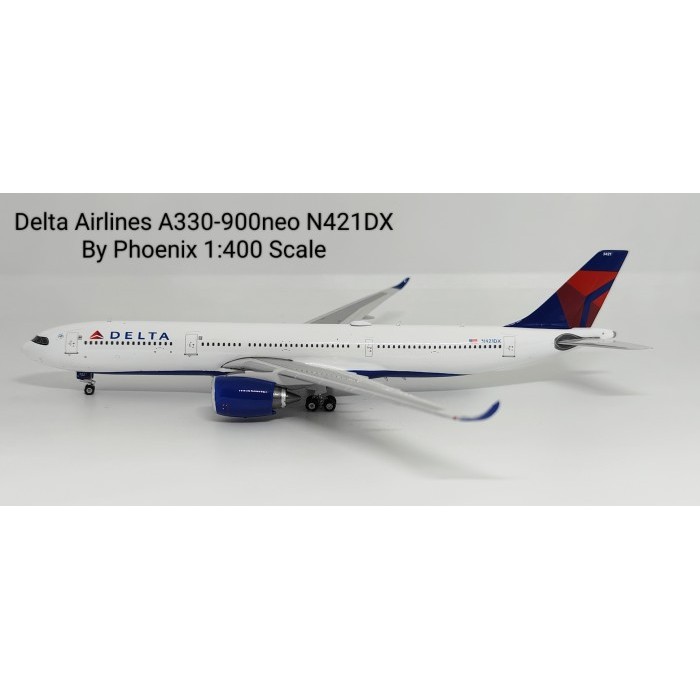 Pesawat Terbang Delta Airlines A330-900neo N421DX  Phoenix Skala 1/400 Diecast