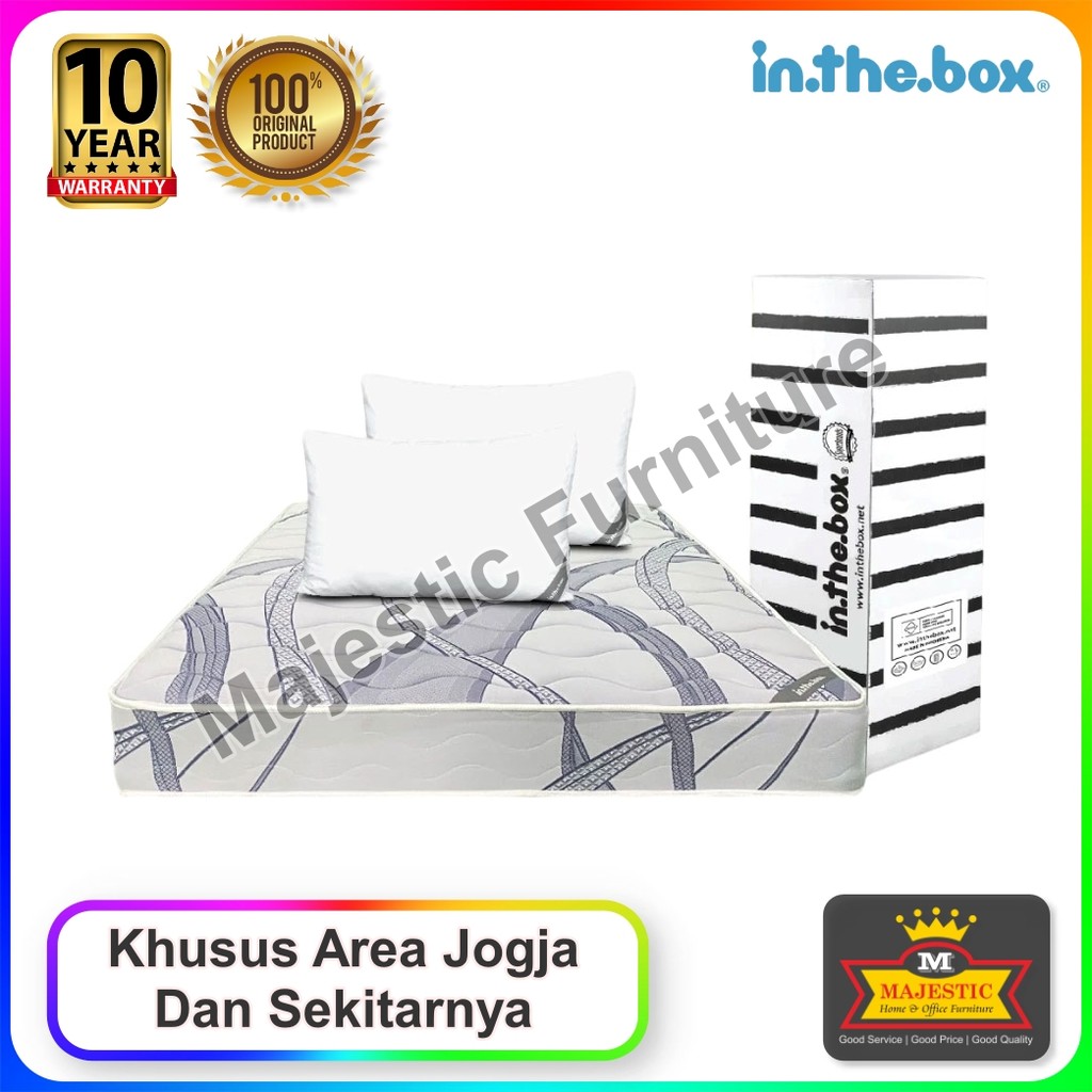 Kasur/Matras Spring Bed inthebox Alpha - 90/100/120/140/160/180/200 - Jogja (Tebal 21 cm, Garansi 10