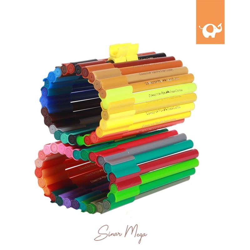 

mdn Faber Castell Connector Pens 30 Color Spidol Warna Murah Berkualitas
