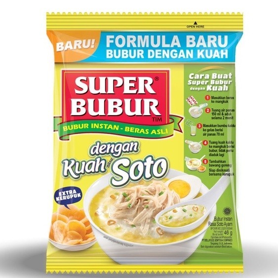 

NEW ITEM NOODLE SUPER BUBUR KUAH KARI 46G