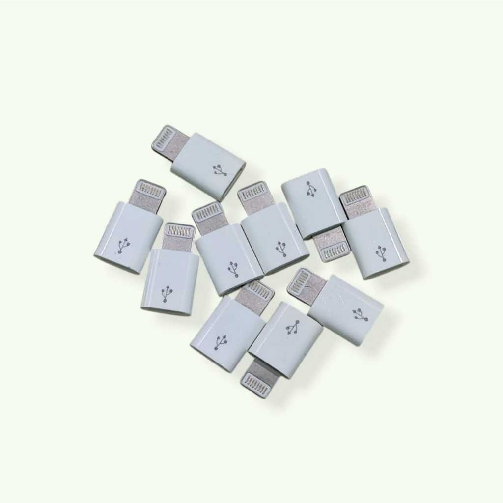 (Moza) Adapter Iphone Lightning Converter Micro USB Konektor Sambungan Micro USB ke Lightning Iphone