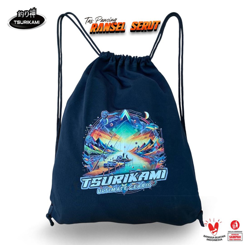 TAS RANSEL SERUT TSURIKAMI Multi Fungsi String bag Gendong buat mancing